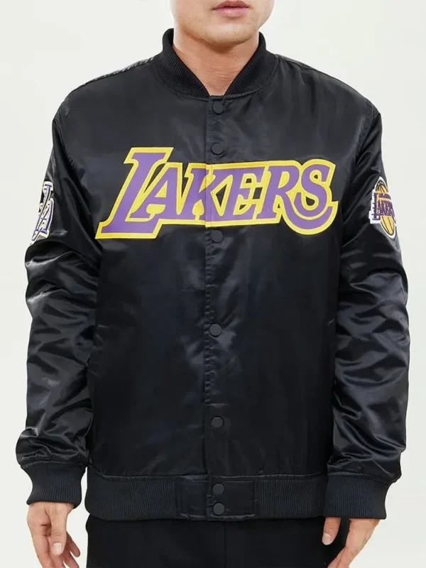 Wordmark Los Angeles Lakers Satin Jacket