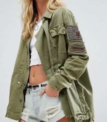 Workin’ Moms S05 Embellished Military Jacket