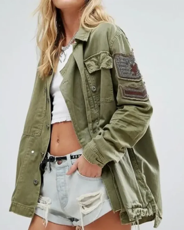 Workin’ Moms S05 Embellished Military Jacket Workin’ Moms S05 Embellished Military Jacket