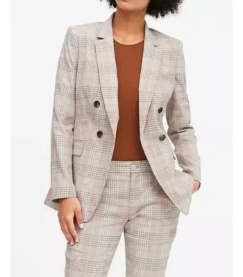 Workin’ Moms S05 Frankie Coyne Plaid Blazer