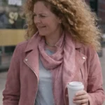 Workin’ Moms S05 Frankie Coyne Suede Biker Jacket