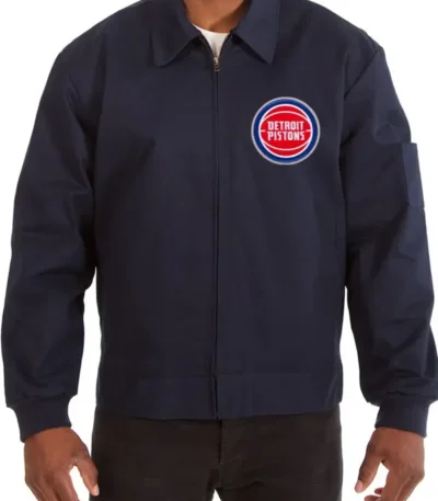 Workwear Detroit Pistons Navy Blue Jacket