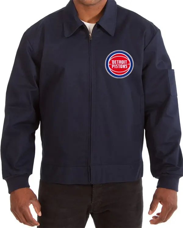 Workwear Detroit Pistons Navy Blue Jacket Workwear Detroit Pistons Navy Blue Jacket