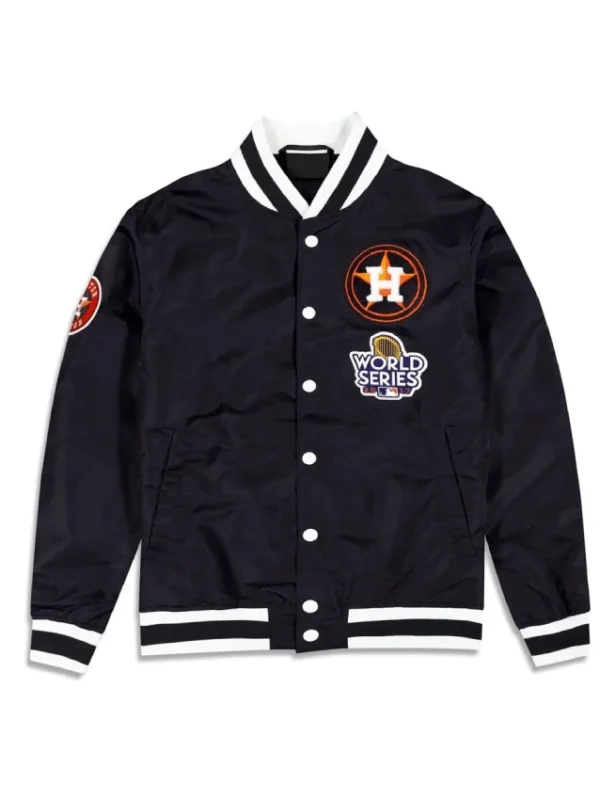 World Series Houston Astros Logo Select Black Jacket