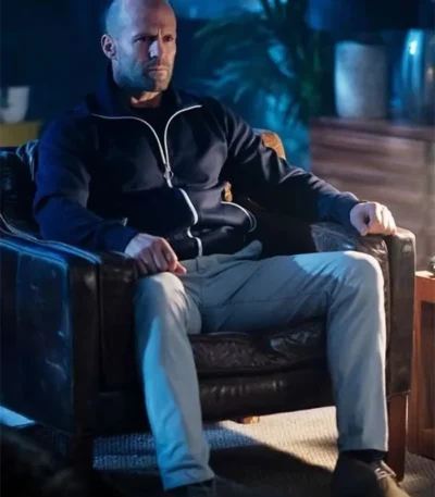 Wrath of Man Movie Jason Statham Black Jacket