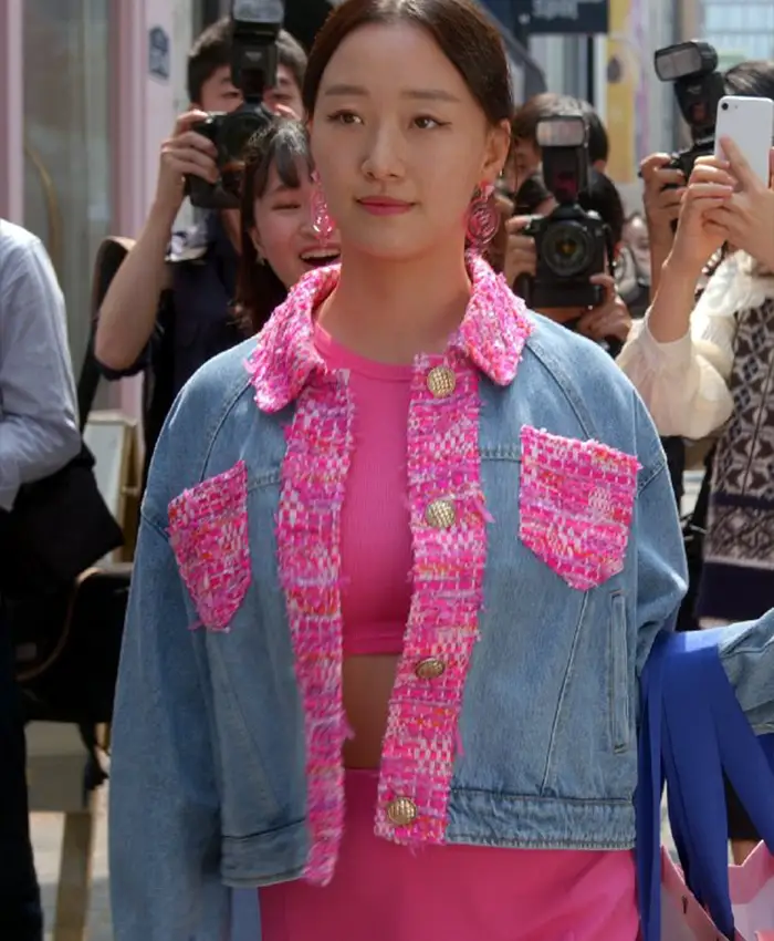 XO, Kitty 2023 Gia Kim Denim Blue Jacket XO, Kitty 2023 Gia Kim Denim Blue Jacket