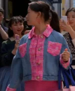 XO, Kitty 2023 Gia Kim Denim Blue Jacket