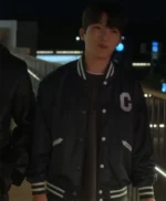 XO Kitty 2023 Minyeong Choi Varsity Black Jacket