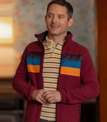 Yellowjackets S03 Elijah Wood Striped Jacket