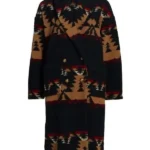 Yellowstone Beth Dutton Black Aztec Coat