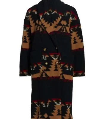 Yellowstone Beth Dutton Black Aztec Coat