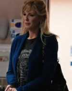 Yellowstone Beth Dutton S04 Blue Wool Long Coat