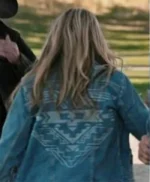 Yellowstone Hassie Harrison S04 EP04 Blue Trucker Jacket