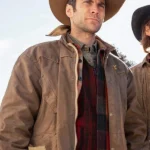 Yellowstone Jamie Dutton Mens Quilted Brown Jacket