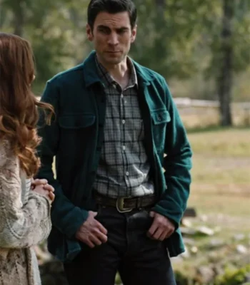 Yellowstone Jamie Dutton S04 Green Wool Trucker Jacket