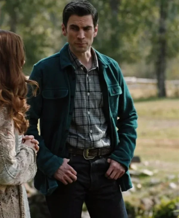 Yellowstone Jamie Dutton S04 Green Wool Trucker Jacket