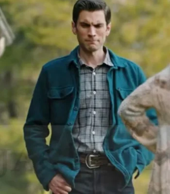 Yellowstone Jamie Dutton S04 Green Wool Trucker Jacket