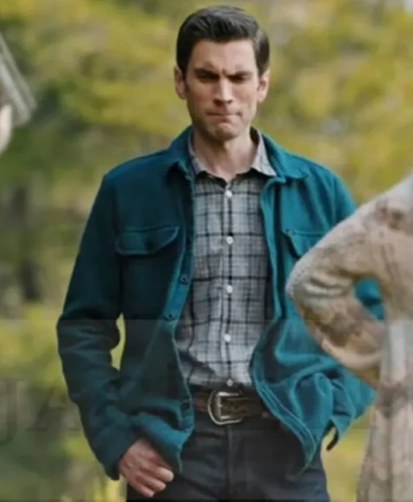 Yellowstone Jamie Dutton S04 Green Wool Trucker Jacket