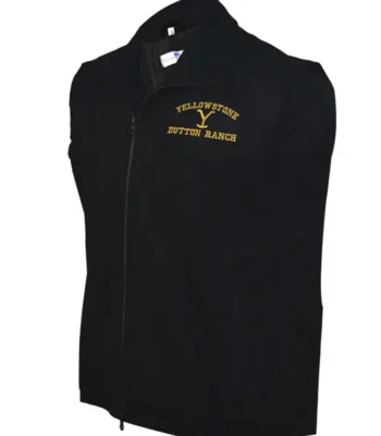 Yellowstone John Dutton Mens Wool Black Vest