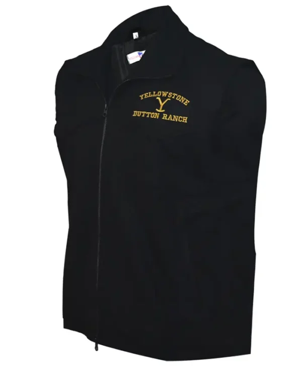 Yellowstone John Dutton Mens Wool Black Vest