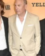 Yellowstone John Dutton Beige Brown Suit