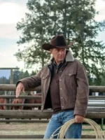 Yellowstone John Dutton Mens Corduroy Sherpa Trucker Jacket