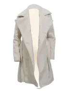 Kelly Reilly Yellowstone Beth Dutton Off White Robe Coat