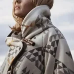 Yellowstone Kelly Reilly White Poncho Cloak Coat