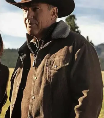 Yellowstone Kevin Costner Corduroy Brown Jacket