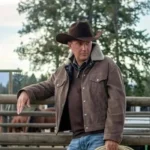 Yellowstone Kevin Costner Corduroy Brown Jacket