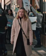 Yellowstone Piper Perabo S04 Wool Beige Coat