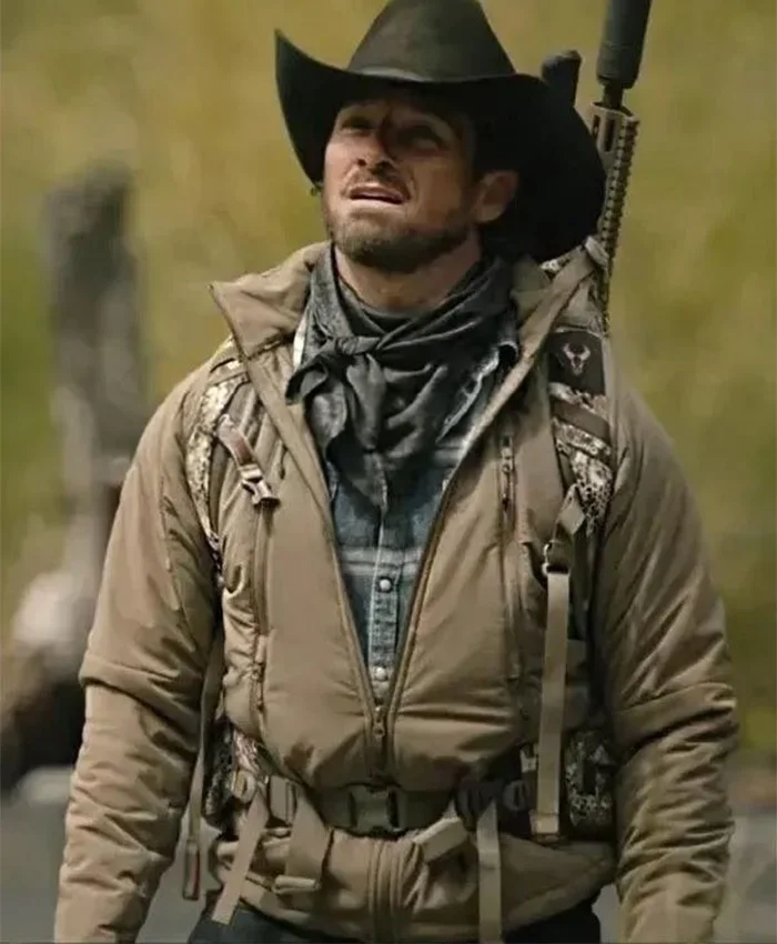 Yellowstone Ryan S05 Beige Cotton Jacket Yellowstone Ryan S05 Beige Cotton Jacket