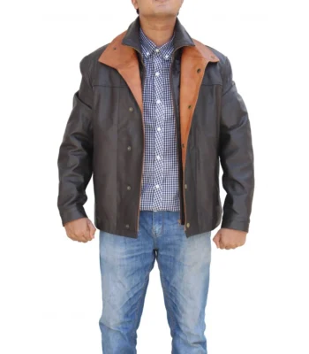 Yellowstone S02 E05 Thomas Rainwater Brown Leather Jacket