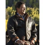 Yellowstone S02 E05 Thomas Rainwater Brown Leather Jacket