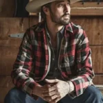 Yellowstone S03 Ryan Bingham Red Plaid Jacket