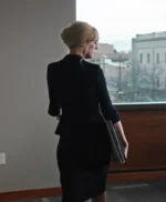 Yellowstone S04 Beth Dutton Black Inverted Notch Neck Jacket