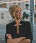 Yellowstone S04 Beth Dutton Black Inverted Notch Neck Jacket