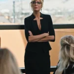 Yellowstone S04 Beth Dutton Black Inverted Notch Neck Jacket