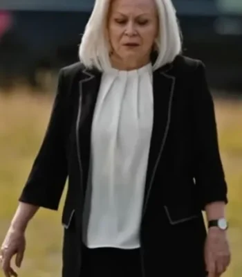 Yellowstone S04 Jacki Weaver Black Blazer Coat