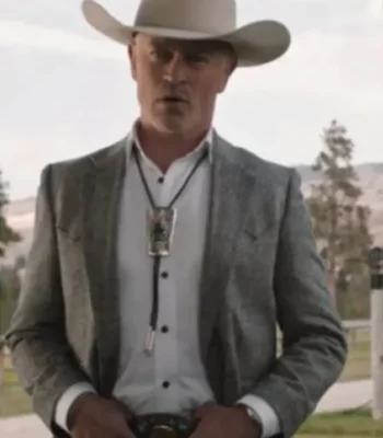 Yellowstone S04 Neal McDonough Grey Wool Blazer