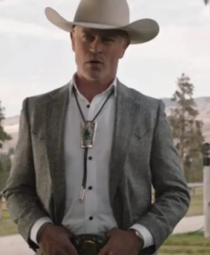 Yellowstone S04 Neal McDonough Grey Wool Blazer Yellowstone S04 Neal McDonough Grey Wool Blazer