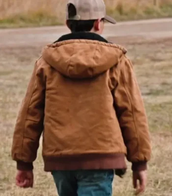 Yellowstone S04 Tate Dutton Brown Hooded Bomber Jacket