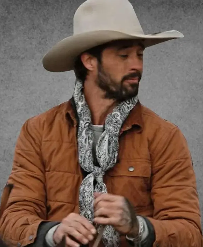 Yellowstone S04 Walker Brown Puffer Jacket Yellowstone S04 Walker Brown Puffer Jacket
