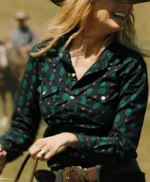 Yellowstone S05 Beth Dutton Printed Cotton Shirt