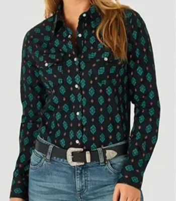 Yellowstone S05 Beth Dutton Printed Cotton Shirt