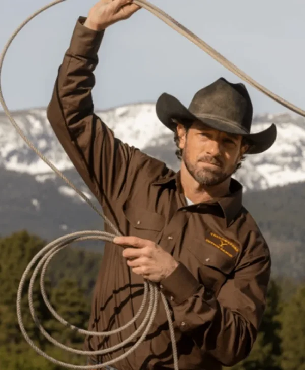 Yellowstone S05 Dutton Ranch Brown Shirt