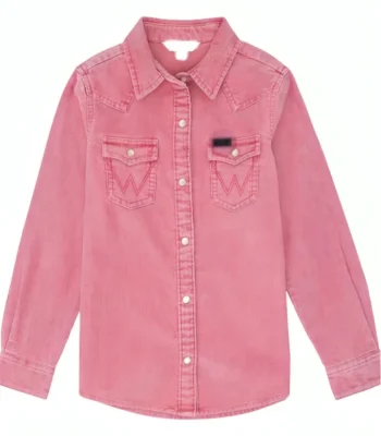 Yellowstone S05 Emily Pink Snap Button Wrangler Shirt