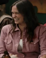 Yellowstone S05 Emily Pink Snap Button Wrangler Shirt