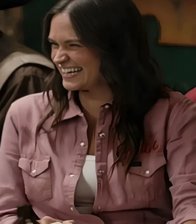 Yellowstone S05 Emily Pink Snap Button Wrangler Shirt