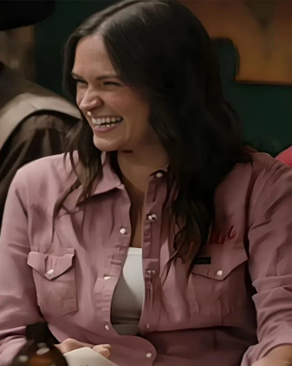 Yellowstone S05 Emily Pink Snap Button Wrangler Shirt